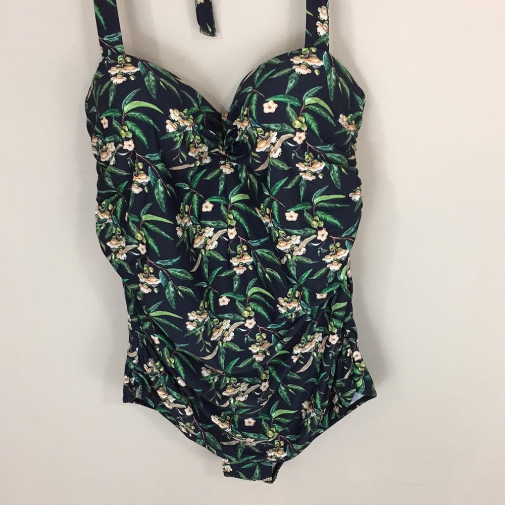 NWOT Dark Tropical One Piece Bathing Suit Size XXL - Picture 3 of 14